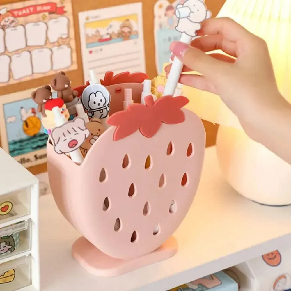 Strawberry Household Organizer | Desktop Pen Holder Makeup Organizer